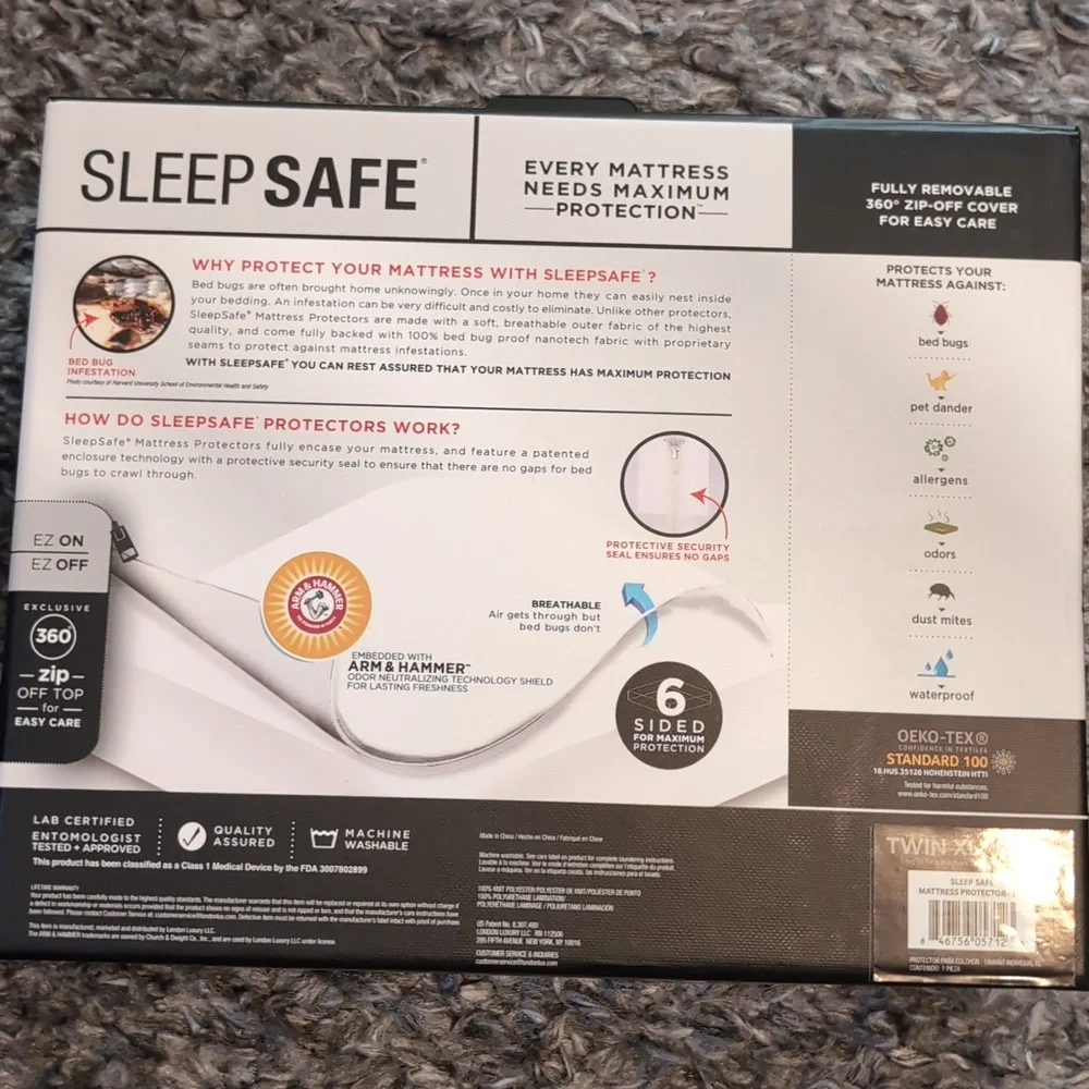 Sleep safe ultra mattress protector